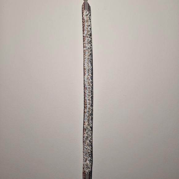 Anthropologie Boho Whimsy Frilly Chunky Yarn Tweed 100% Cotton Canvas Bag Strap - Picture 4 of 7